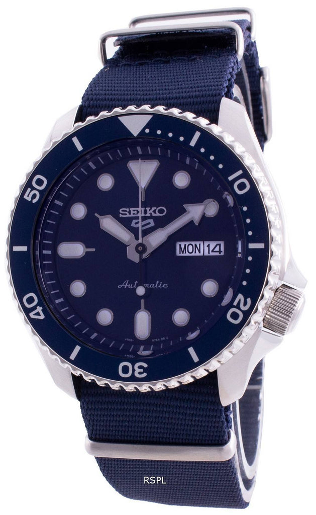 Seiko 5 Sports Automatic SKX Blue Dial Blue NATO Strap Watch For Men - SRPD51K2 - Image 7